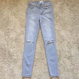 PAIGE ‘Verdugo Ankle’ Gray Skinny Jeans Size 23